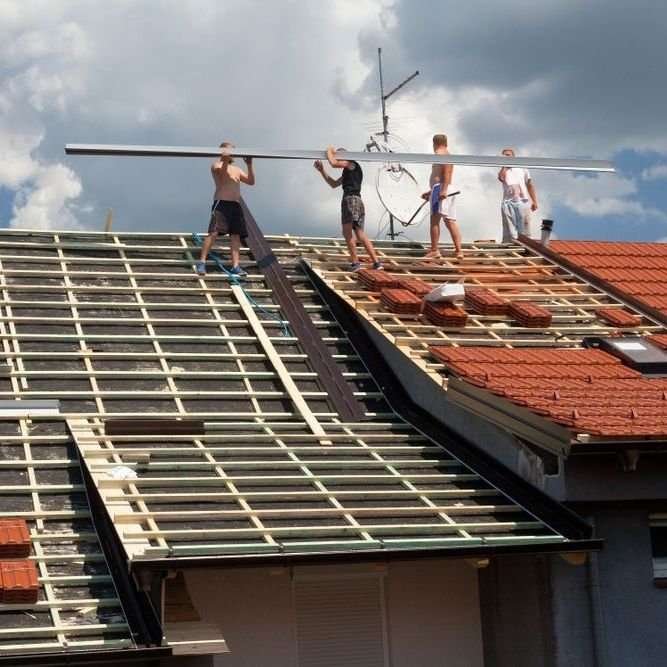 Plat dak Marum opnieuw leggen